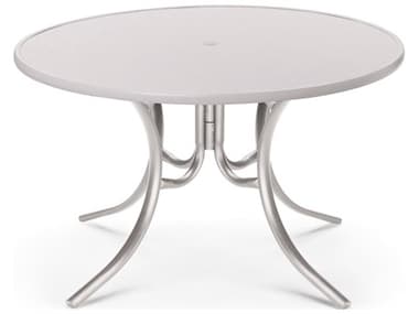 Telescope Casual Value Hammered MGP 48'' Round Dining Table with Umbrella Hole TCH99049B0