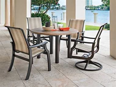 Telescope Casual St. Catherine Marine Grade Polymer Sling Dining Set TCSTCATHDINSET2