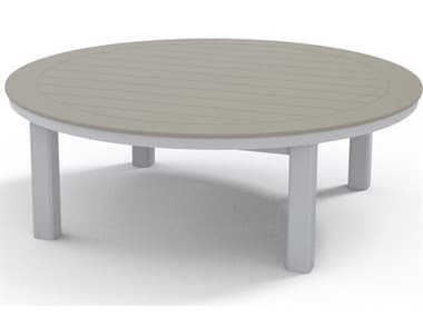 Telescope Casual Marine Grade Polymer 54'' Round Coffee Height Table with Umbrella Hole TCT0203730
