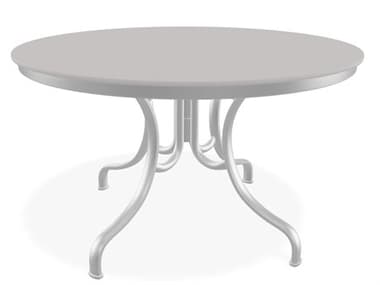 Telescope Casual Value Hammered MGP 54'' Round Dining Table with Umbrella Hole TCT0249B