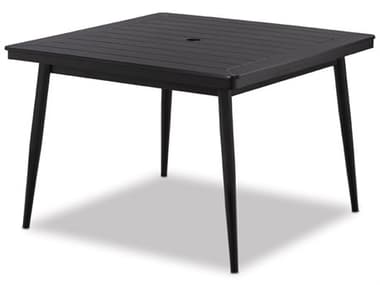Telescope Casual Marine Grade Polymer 42'' Square Dining Table with Umbrella Hole TCT090NL50