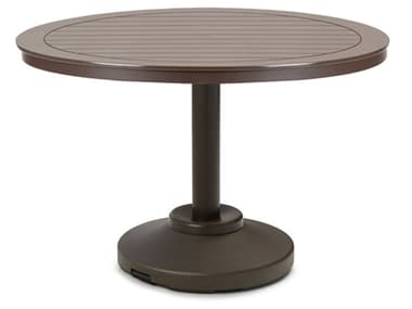 Telescope Casual Marine Grade Polymer48'' Round Dining Table with Umbrella Hole TCTM802P50