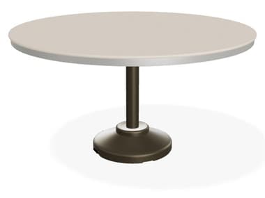 Telescope Casual Marine Grade Polymer 54'' Round Dining Height Table with Umbrella Hole TCTP202P50