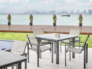 Telescope Casual Tribeca Sling Aluminum Dining Set TCTRIBECASLDINSET