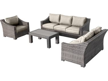 Teva Bora Wicker Cushion Lounge Set TE103DSSLIGHTBEIGE