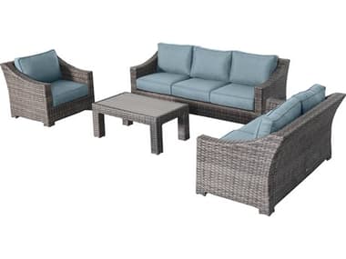 Teva Bora Wicker Cushion Lounge Set TE103DSSSPA