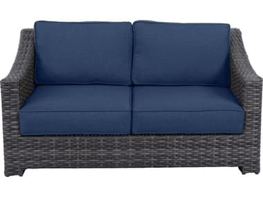 Teva Bora Wicker Cushion Loveseat TE103LSNAVY