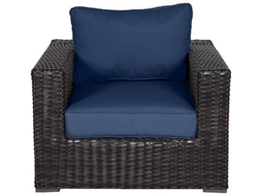 Teva Santa Monica Wicker Cushion Lounge Chair TE105CCNAVY