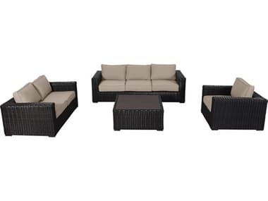 Teva Santa Monica Wicker Cushion Lounge Set TE105DSSWHEAT