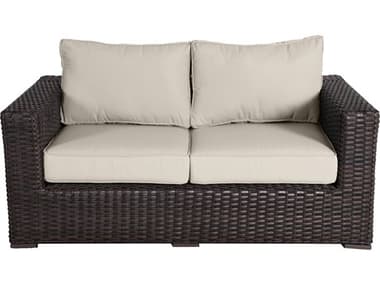 Teva Santa Monica Wicker Cushion Loveseat TE105LSLIGHTBEIGE