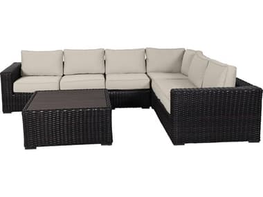 Teva Santa Monica Wicker Cushion Lounge Set TE105SECSETLIGHTBEIGE