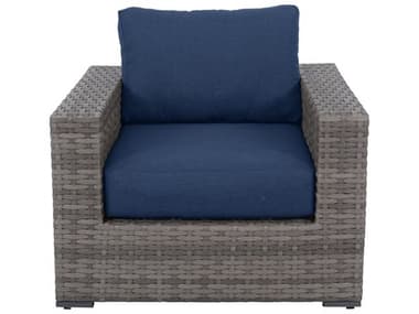 Teva Bali Wicker Cushion Lounge Chair TE107CCNAVY