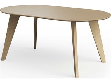 TemaHome Lago Oval Wood Light Oak Veneer Dining Table TEM9003614842