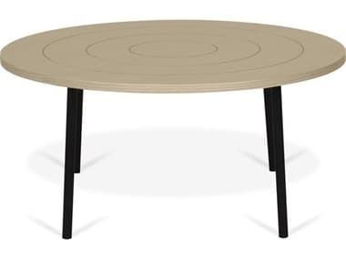 TemaHome Ply Light Oak / Black 31'' Wide Round Coffee Table TEM9003628733