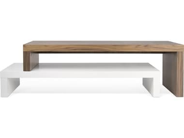 TemaHome Cliff Pure White / Walnut TV Stand TEM9003638251