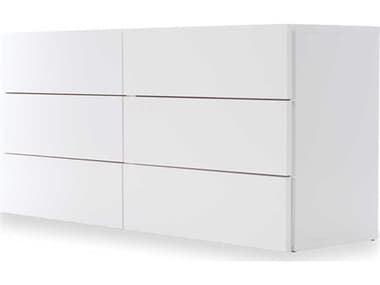 Temahome Float Pure White Six-Drawer Double Dresser TEM9300756481