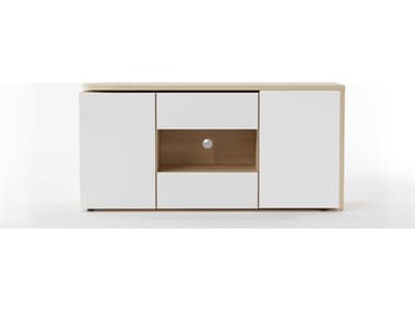TemaHome Tango Melamine Light Oak White Writing Desk TEM9500054549