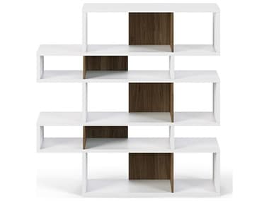 TemaHome London 61" Pure White Frame Bookcase TEM9500314919