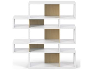 TemaHome London 61" Pure White Frame Bookcase TEM9500319709