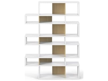 TemaHome London 61" Pure White Frame Bookcase TEM9500319747