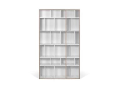 TemaHome Group Pure White And Plywood Bookcase TEM9500322907