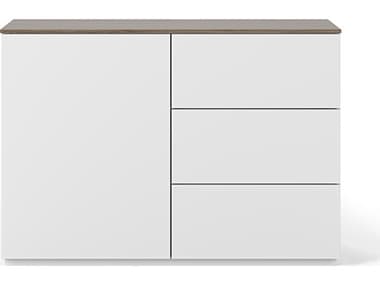 TemaHome Join 47'' Walnut Wood Pure White Sideboard TEM9500404283
