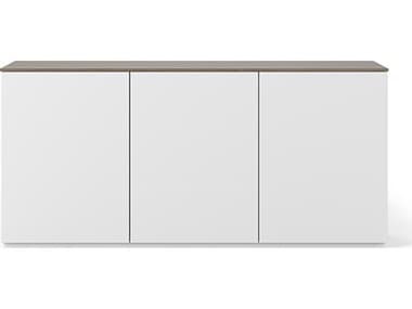 TemaHome Join 71'' Walnut Wood And Pure White Sideboard TEM9500405143