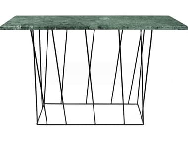 TemaHome Helix Green Marble / Black 47'' Wide Rectangular Console Table TEM9500627484