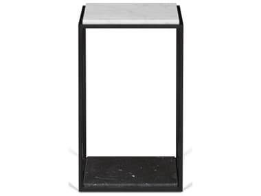 TemaHome Forrest White Marble / Black Marble / Black Nightstand TEM9500628641