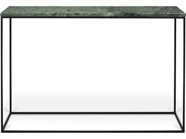 TemaHome Gleam Green Marble / Black 47'' Wide Rectangular Console Table TEM9500628917