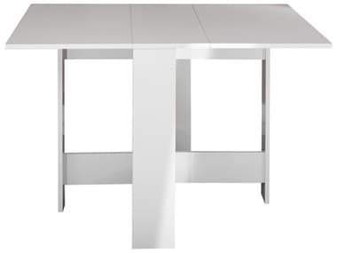 TemaHome Papillon 11-41" Rectangular Wood White Dining Table TEME2050A2100X00