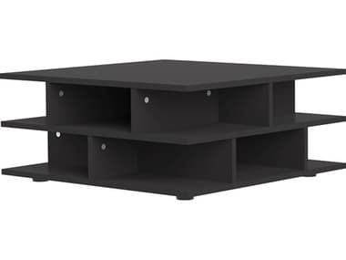 TemaHome Mille Black 28'' Wide Square Coffee Table TEME2130A7600X00