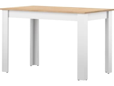 TemaHome Nice 43" Rectangular Wood White Oak Color Dining Table TEME2280A2134X00