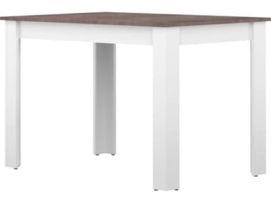 TemaHome Nice 43" Rectangular Wood White Concrete Look Dining Table TEME2280A2198X00