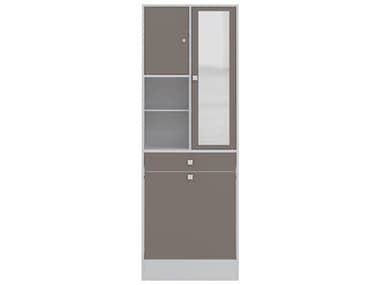 TemaHome Combi White / Taupe Laundry Cabinet TEME6083A2191A17