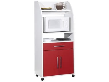 TemaHome Jeanne White / Red Kitchen Trolley TEME8071A2179A80