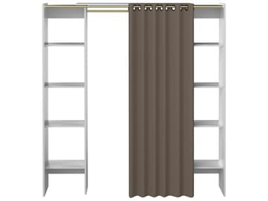 TemaHome Tom White / Taupe Clothes Two-Column Clothes Storage System TEMX4021X2191R00