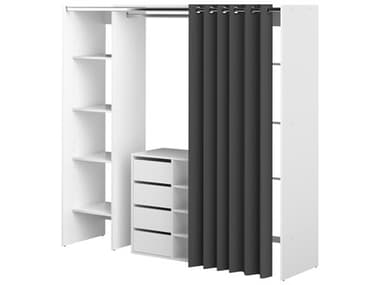 TemaHome Tom White / Grey Two-Column Clothes Storage System with Shoe Cabinet TEMX4320X2193R00