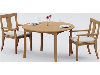 Teak Smith 3 Pieces 52" Round Dining Set TES52ROUNDDINSET2