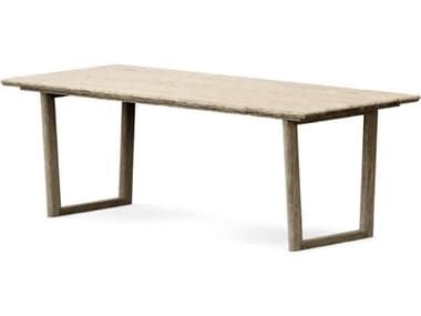 Teak Smith Sema 98" Rectangular Dining Table with Umbrella Hole TES98SEMARECT