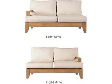 Teak Smith Atnas Left Arm Loveseat TESATNASSOFALEFT