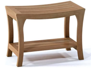 Teak Smith Brisbane Bench Medium TESBRISBANETEAKSHOWERBENCHWITHSHELFMEDIUM