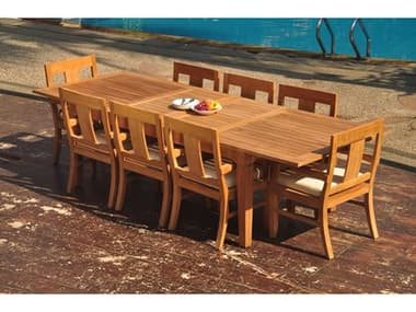 Teak Smith 13 Pieces 122" Caranas Rectangular Dining Set TESCARANASDINSET4