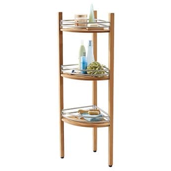 Teak Smith Corner Shelf Caddy TESCORNERSHELFCADDY