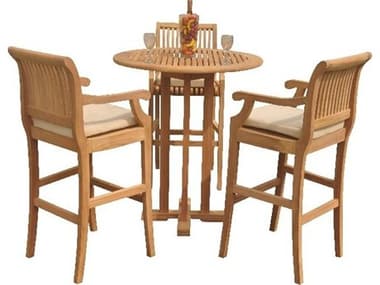 Teak Smith Giva 4 Piece Bar Set TESGIVABARSET2