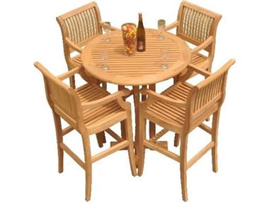 Teak Smith Giva 5 Piece Bar Set TESGIVABARSET3