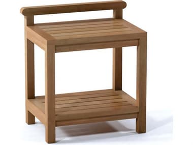 Teak Smith Hamburg Bench Small TESHAMBURGTEAKSHOWERBENCHWITHSHELFSMALL
