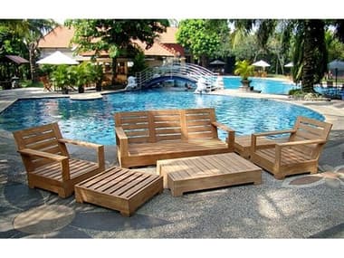 Teak Smith Leveb 6 Piece Sofa Set TESLEVEBSOFASET4