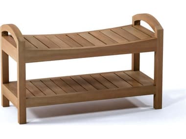 Teak Smith Madrid Bench Large TESMADRIDTEAKSHOWERBENCHWITHSHELFLARGE