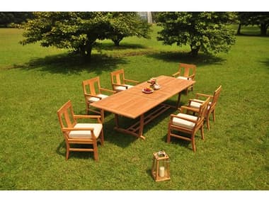 Teak Smith 7 Piece 94" Mas Rectangular Dining Set TESMASRECTDINSET9